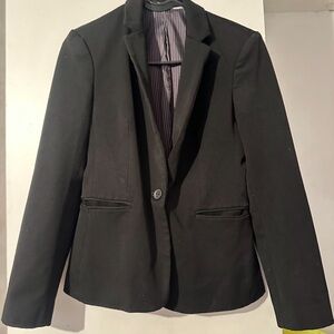 Express Black Blazer with Pinstripe Lining